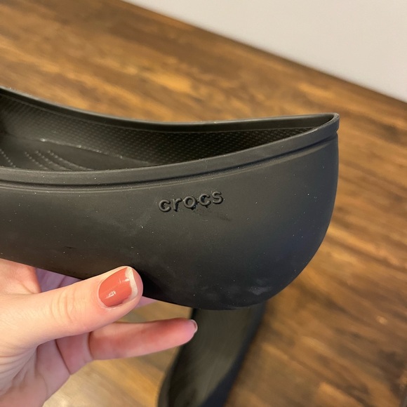 Crocs Black Brooklyn Flat size 10 - Picture 7 of 8